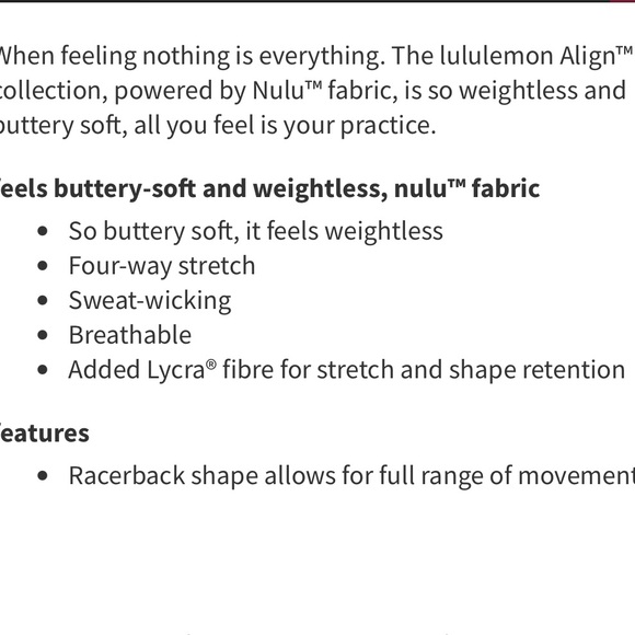 Lululemon Flow Y Sports Bra Nulu Light Support - Cassis Burgundy Maroon Size 10 - Picture 7 of 7